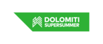 Dolomiti Supersummer Logo auf grünem Hintergrund